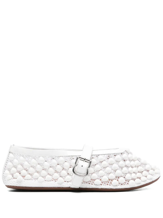 Alaïa buckle-fastening ballerinas