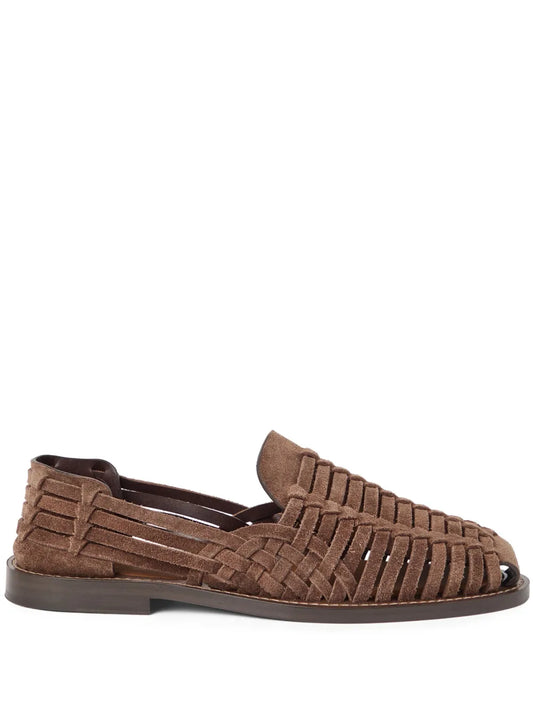 Brunello Cucinelli suede sandals