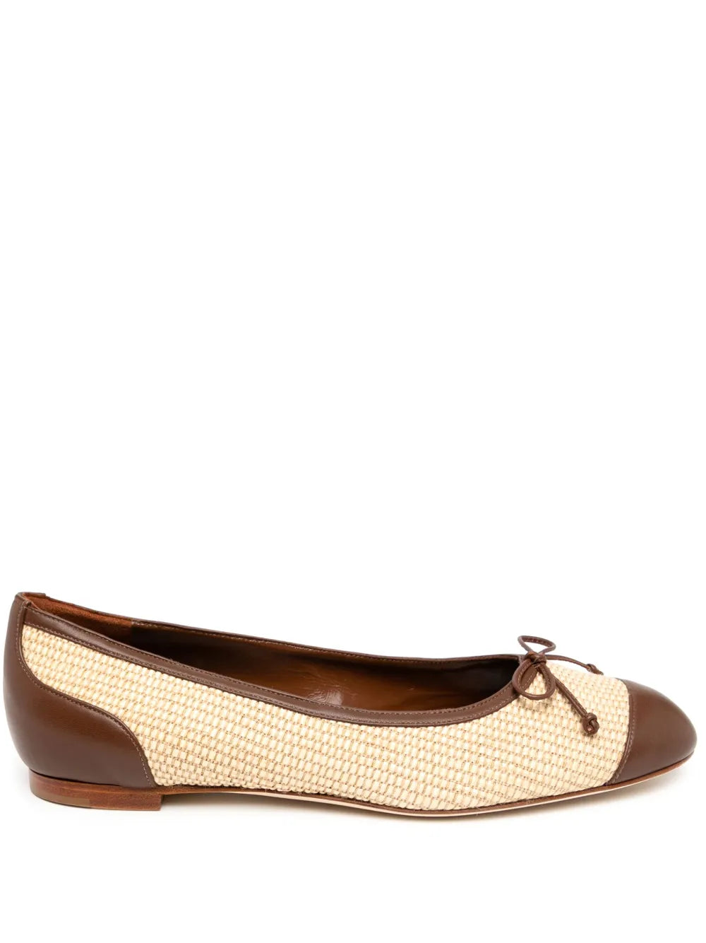 Manolo Blahnik bow detail ballerina shoes