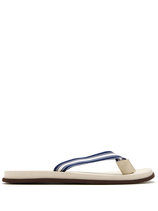 Brunello Cucinelli grosgrain flip flops