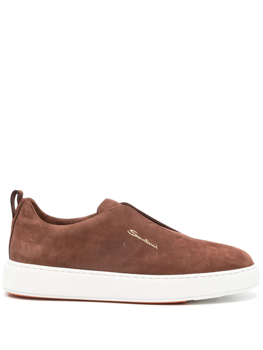 Santoni suede sneakers 