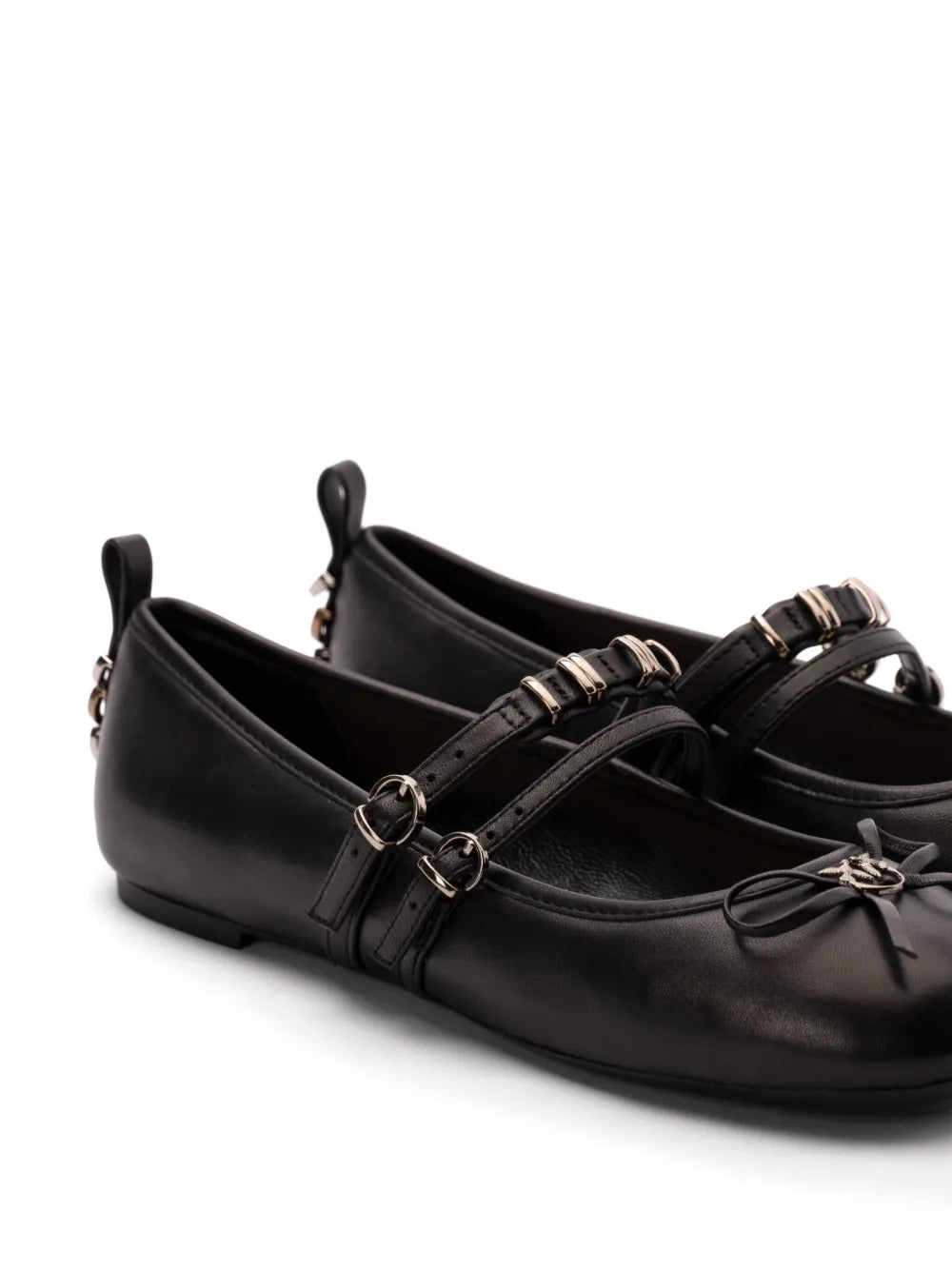 PINKO leather ballet flats