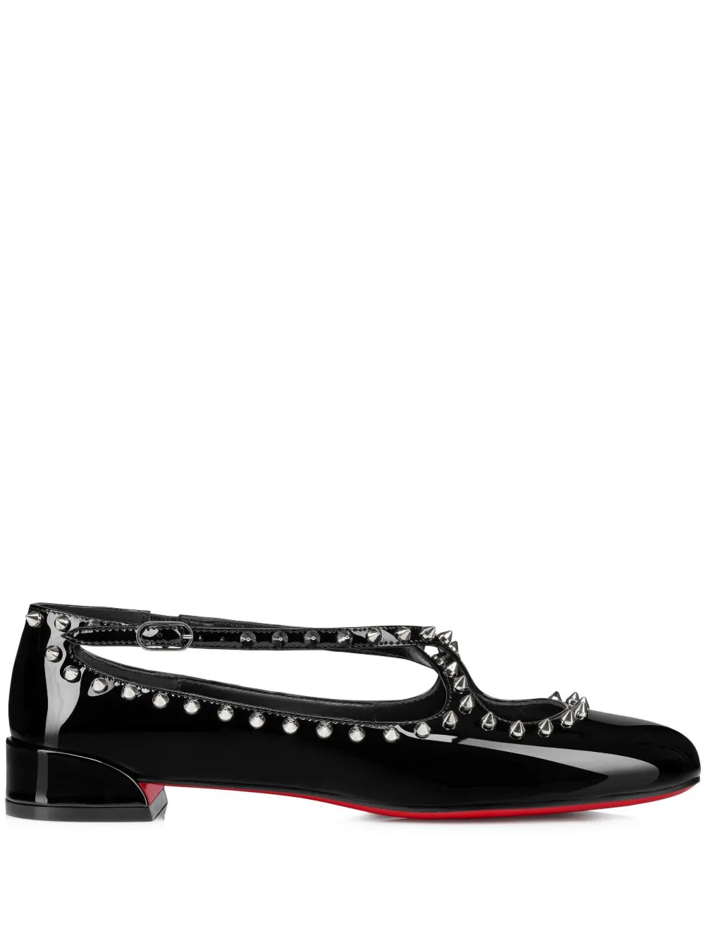 Christian Louboutin Pilouta Jane Spikes flat ballerina shoes