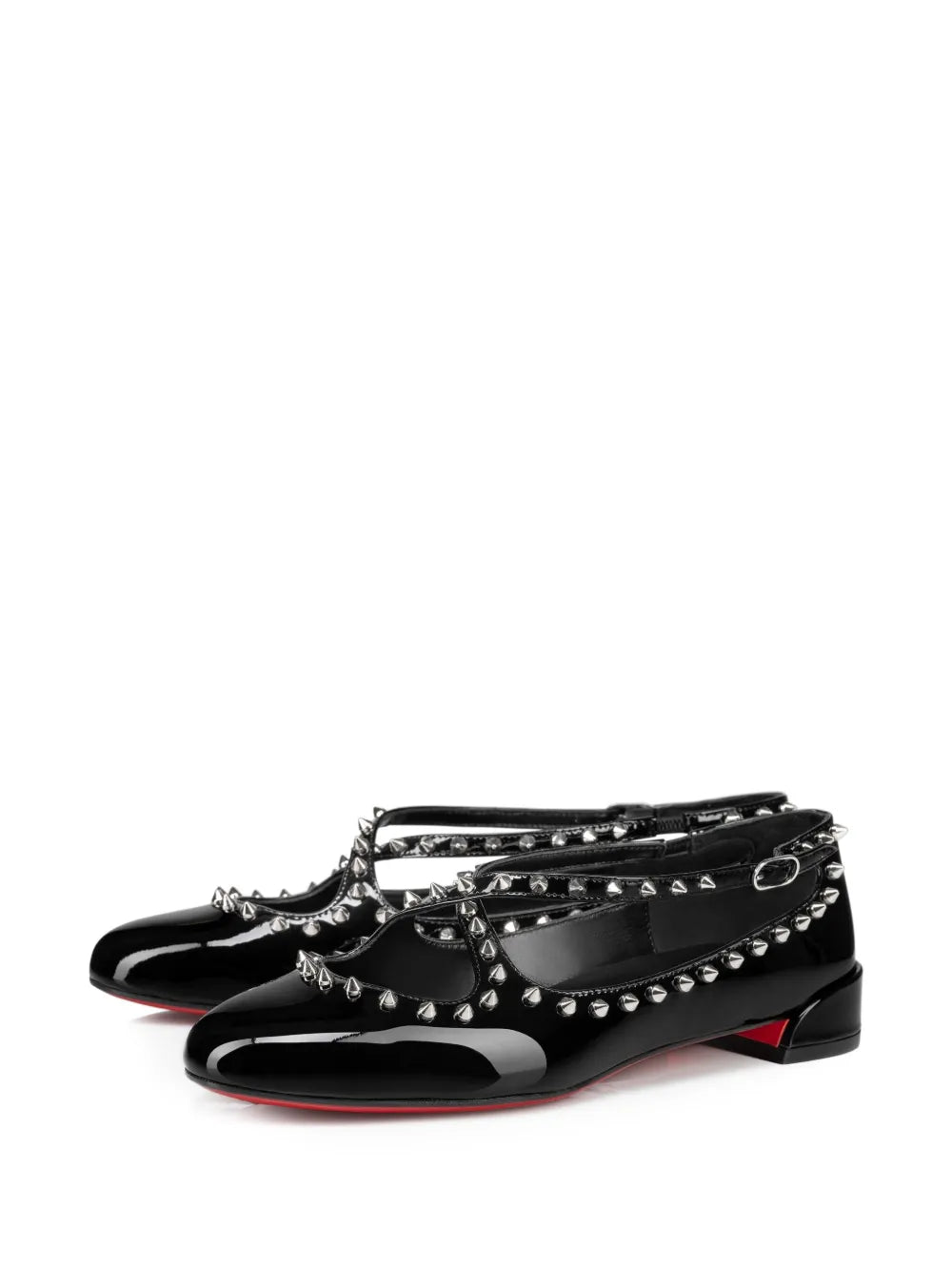 Christian Louboutin Pilouta Jane Spikes flat ballerina shoes