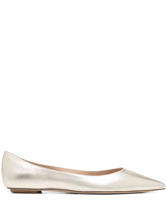 Stuart Weitzman metallic ballet flats