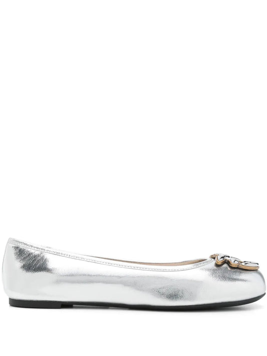 PINKO Love Birds-motif ballet flats