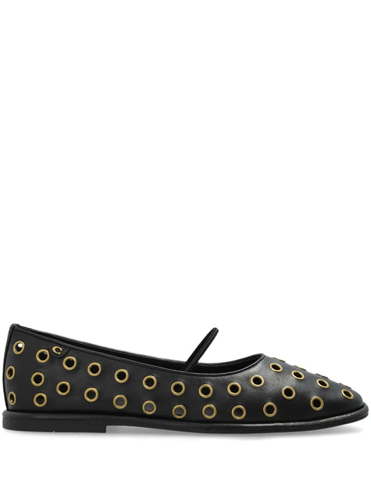 Coach eyelet-detailing ballerina shoes 