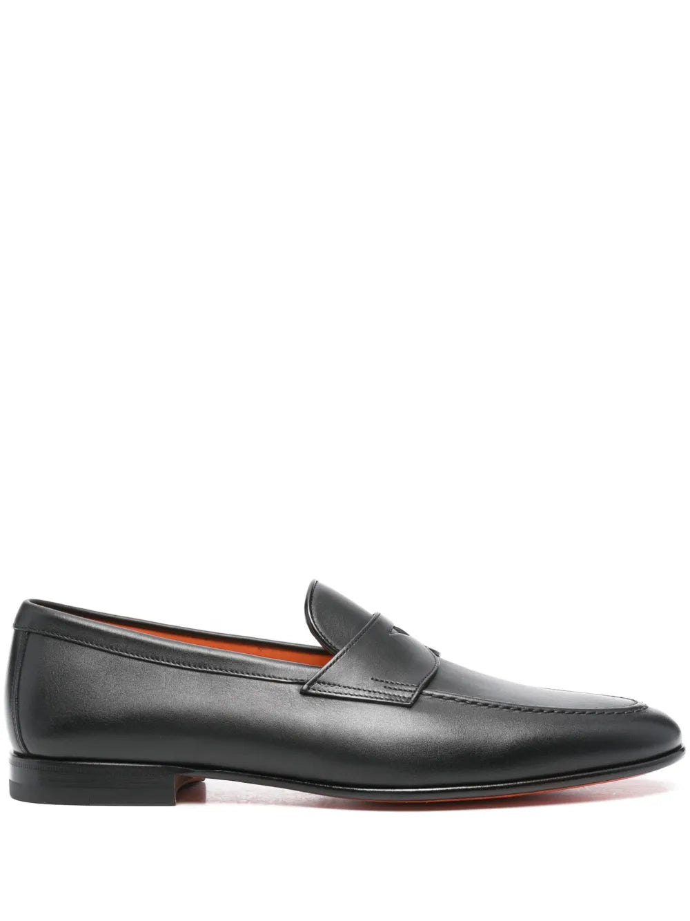Santoni leather loafers