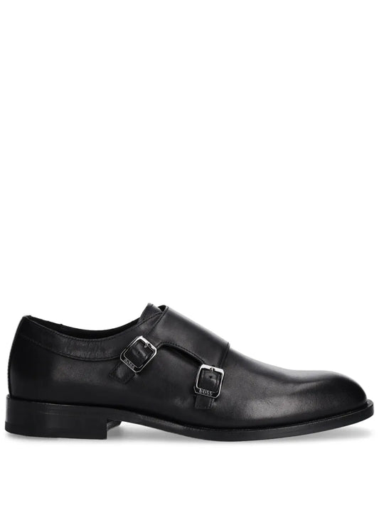 BOSS leather monk shoes