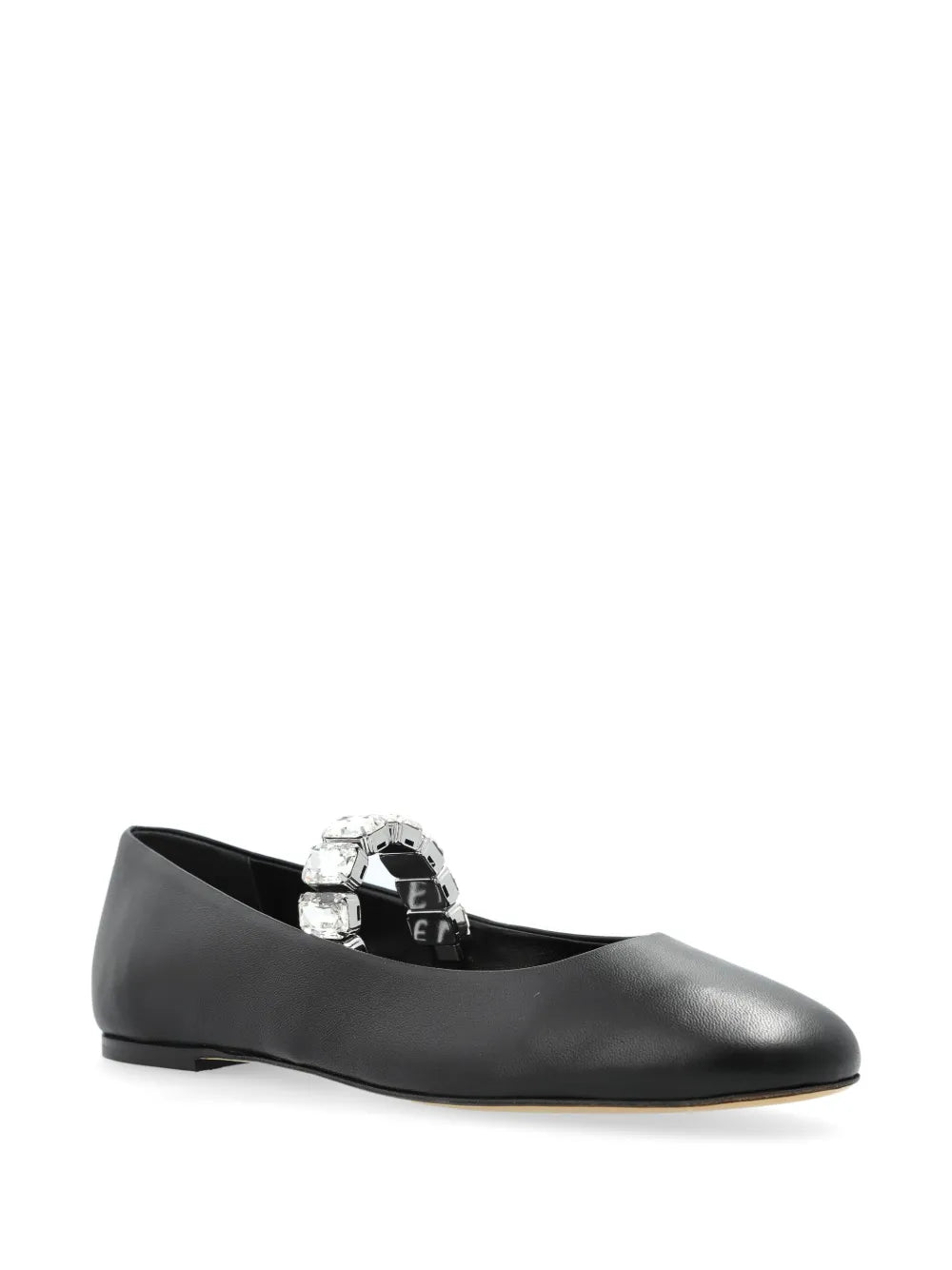 Casadei crystal-embellished ballet flats