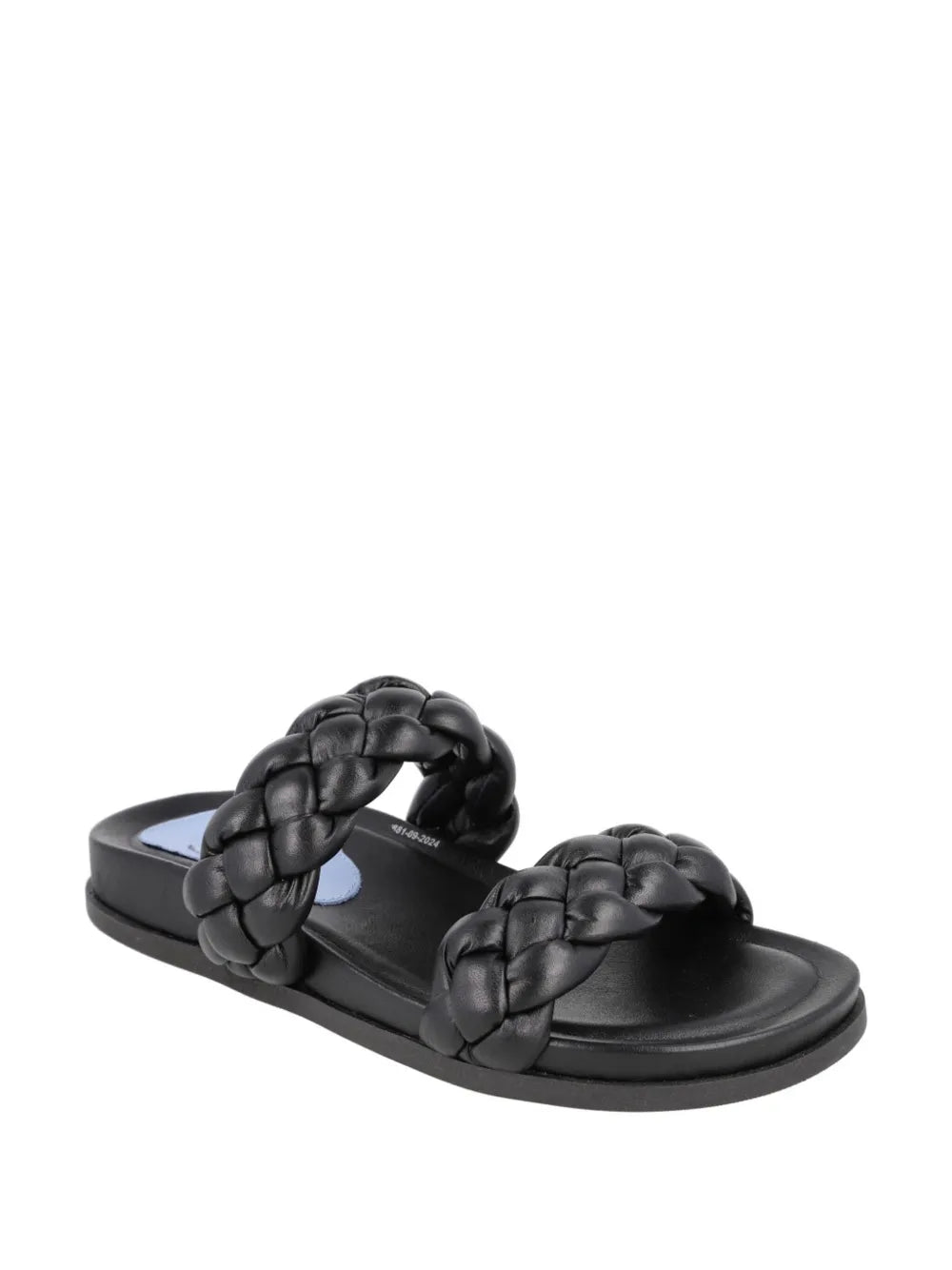 Blue Bird Shoes braided leather slides