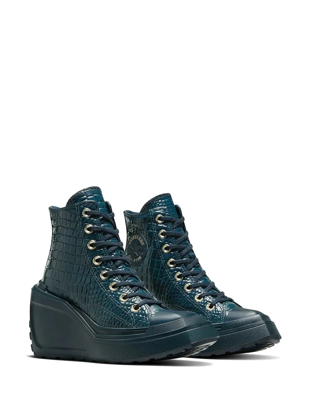 Converse Chuck 70 De Luxe Wedge Platform leather sneakers