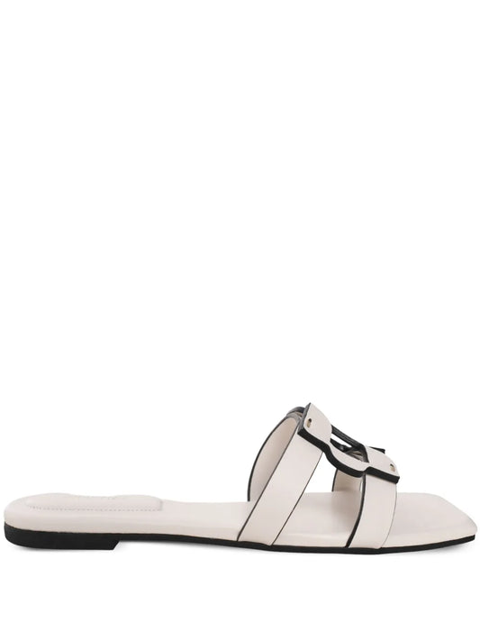 Simkhai leather slides 