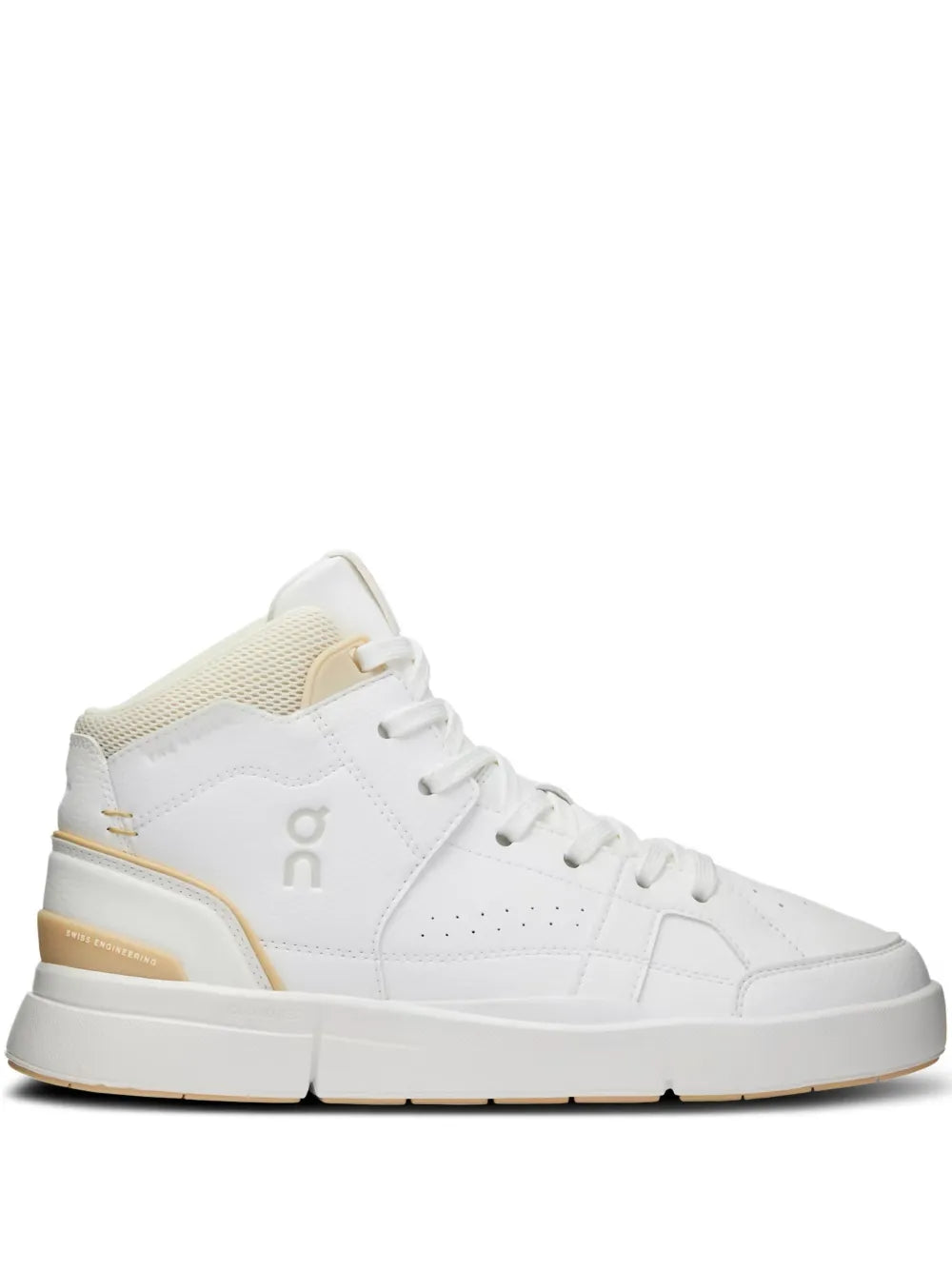 On Running On Roger Clubhouse Mid "White Savannah" sneakers