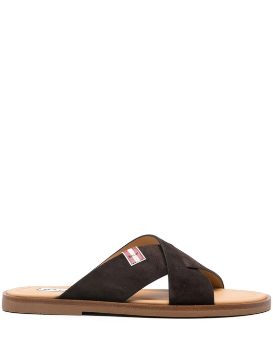 Bally leather slides
