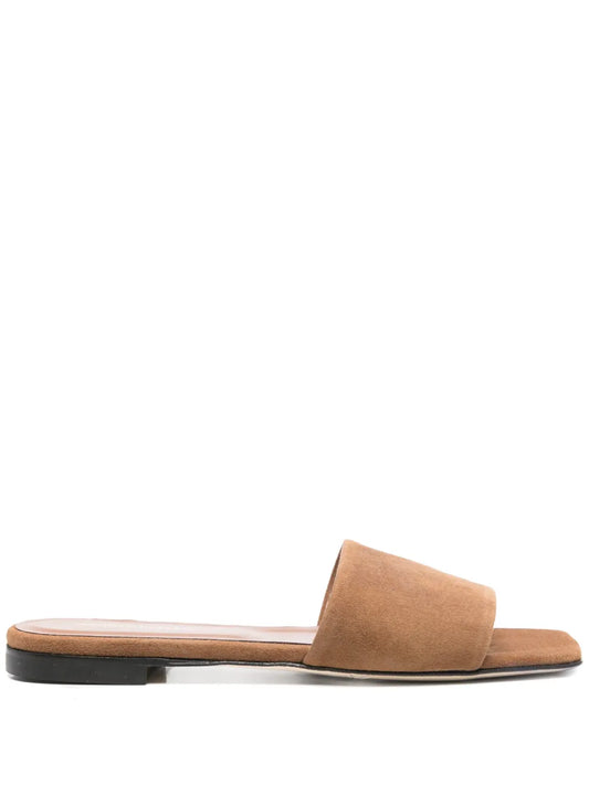 Semicouture suede slides