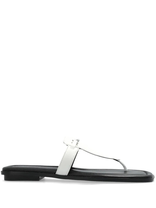 Michael Michael Kors logo-plaque flip-flops 