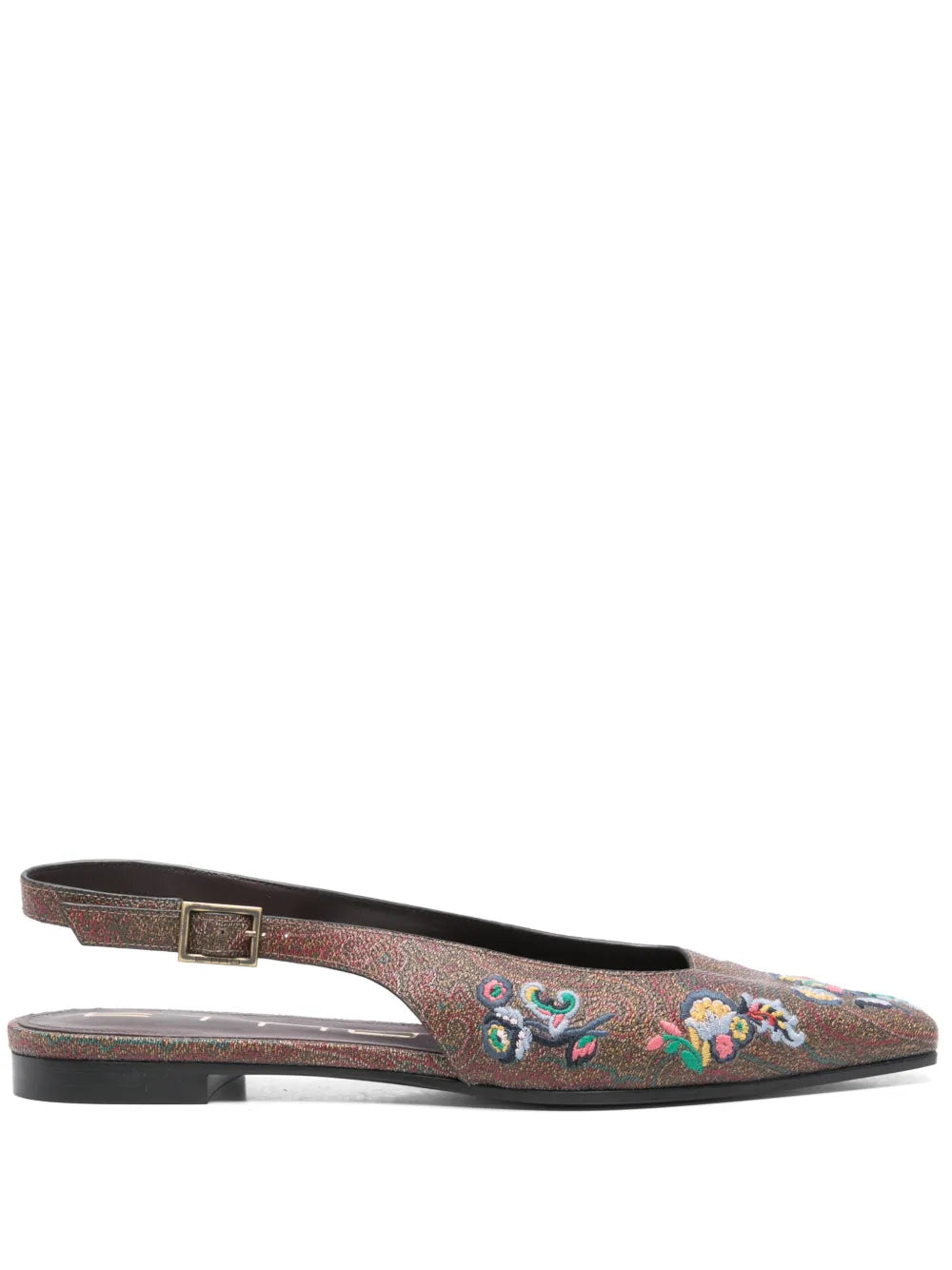 ETRO paisley-embroidered ballet flats
