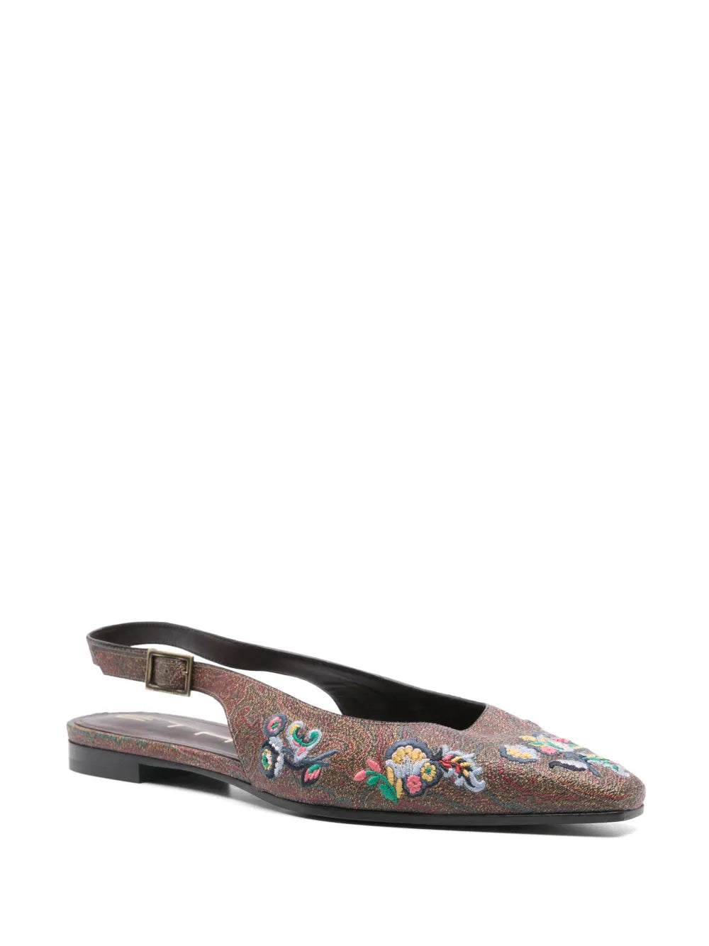 ETRO paisley-embroidered ballet flats