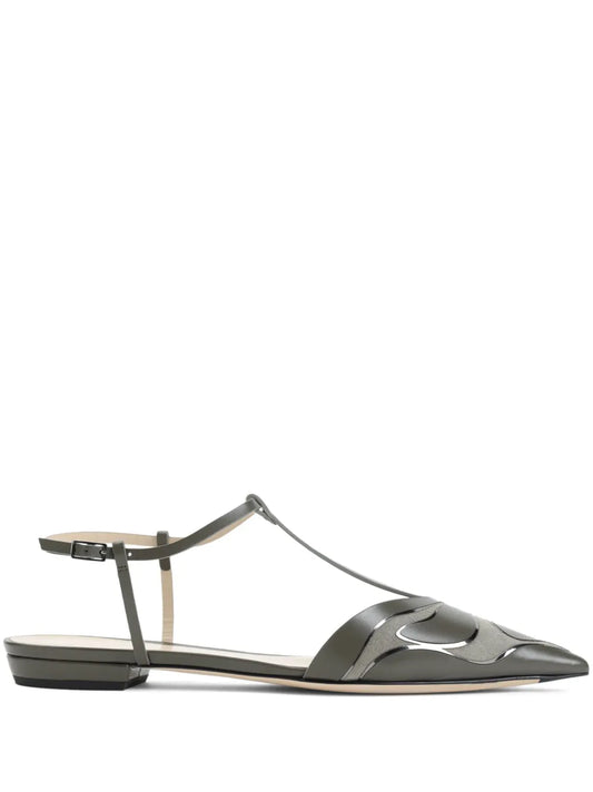 Giorgio Armani leather ballerina shoes