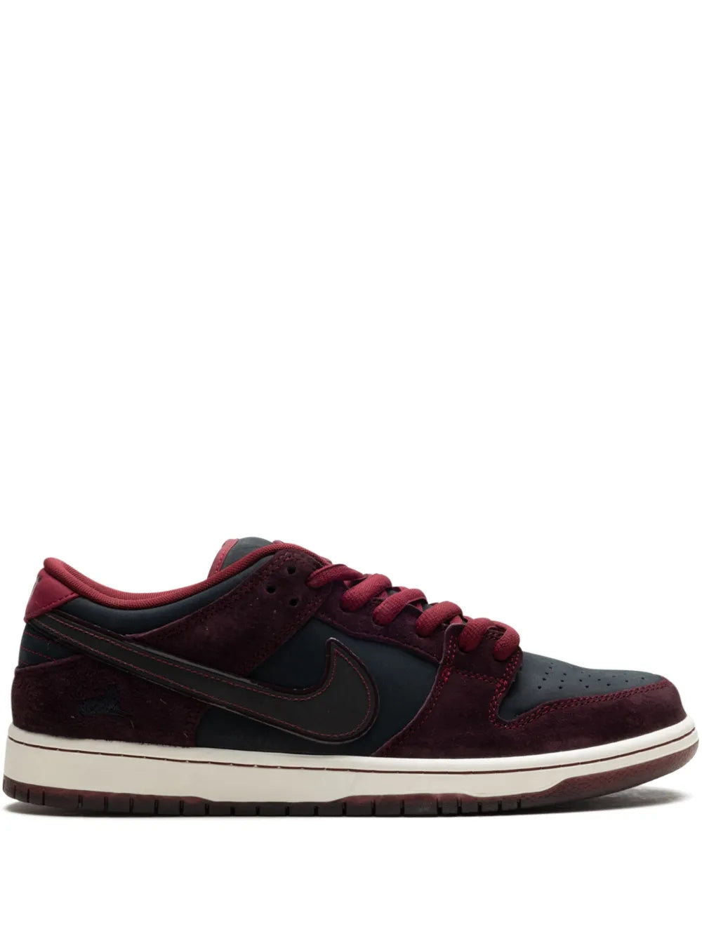 Nike x Riot Skateshop SB Dunk Low "Mahogany/Dark Beetroot/Team Red/Sail/Night Maroon" sneakers