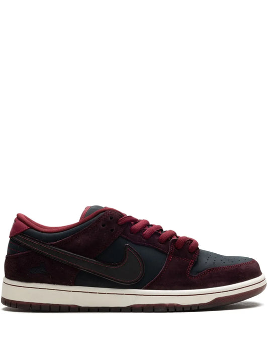 Nike x Riot Skateshop SB Dunk Low "Mahogany/Dark Beetroot/Team Red/Sail/Night Maroon" sneakers