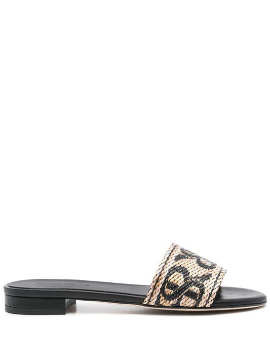 Ermanno Scervino logo-jacquard sandals