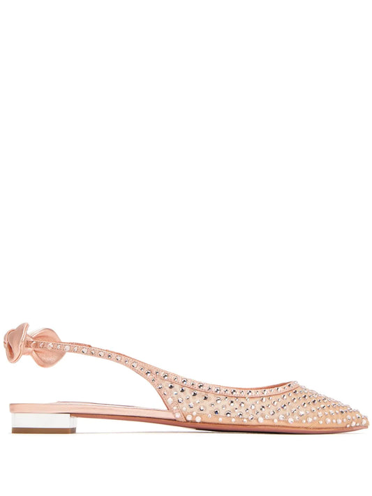 Aquazzura bow-embellished ballerina shoes