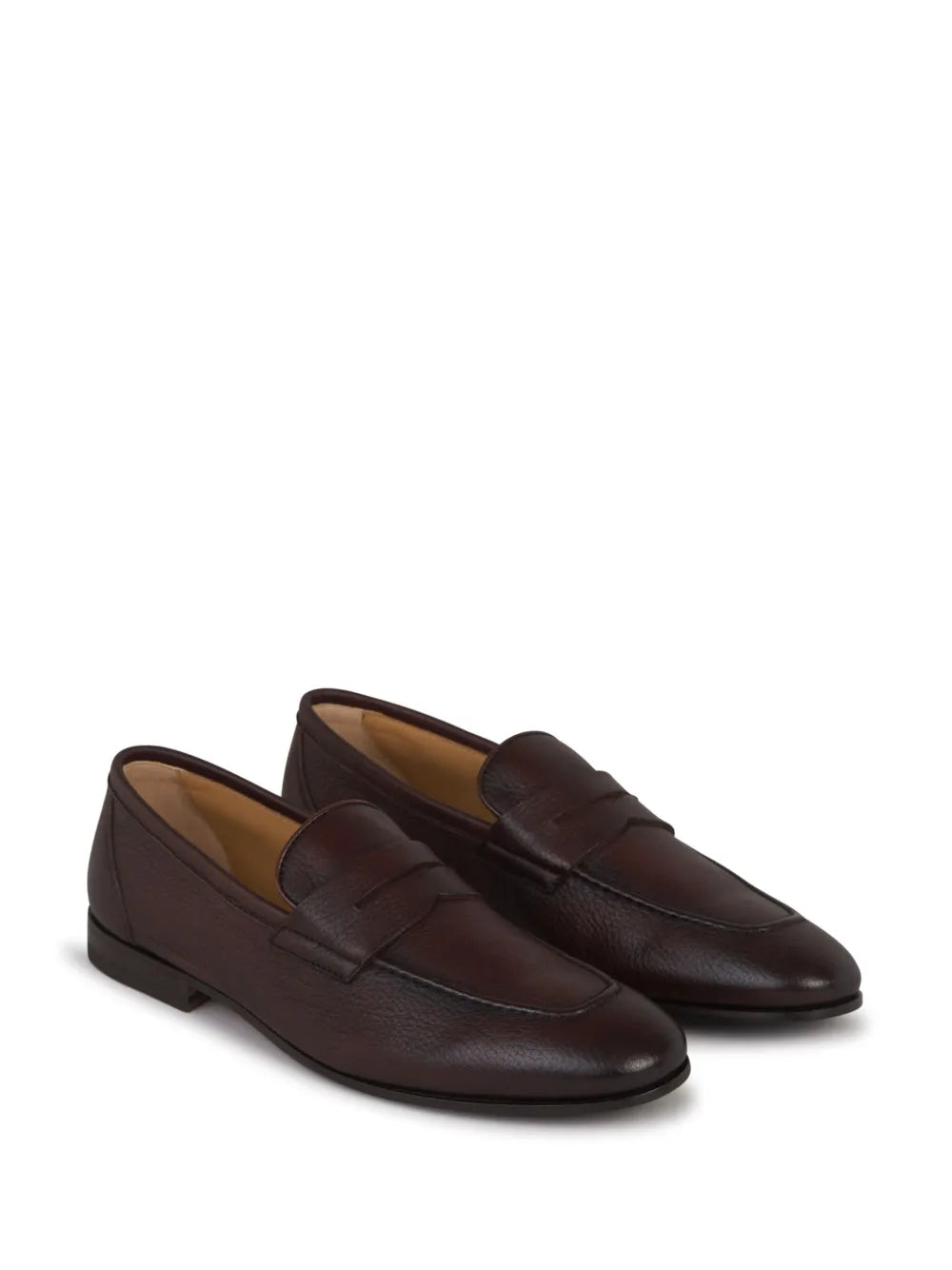 Henderson Baracco grained leather loafers