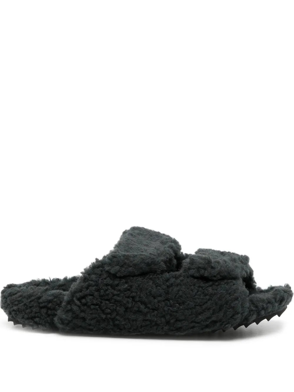 James Perse shearling slides