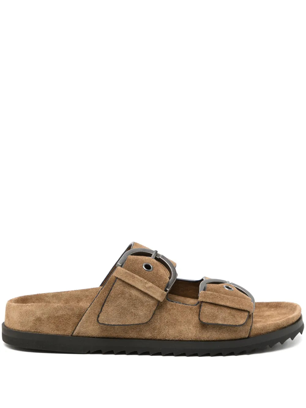 James Perse suede buckle slides