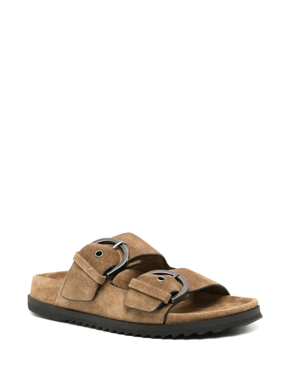 James Perse suede buckle slides