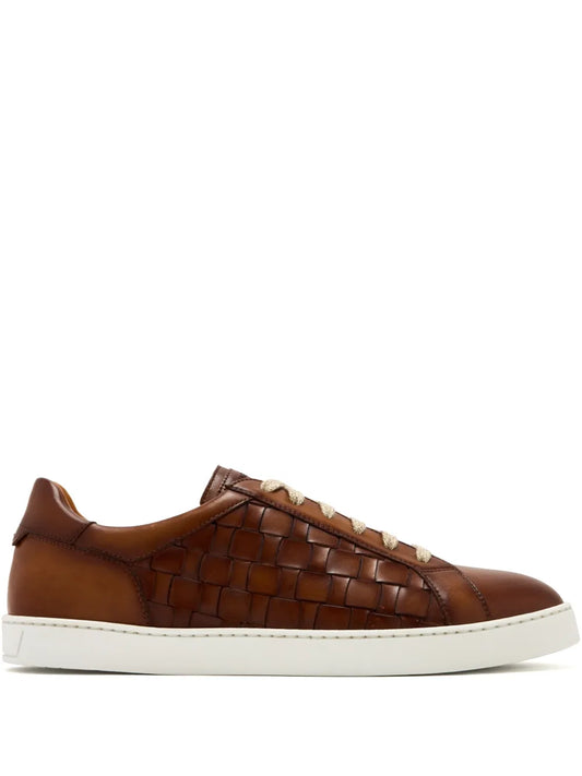 Magnanni crocodile-embossed trainers 
