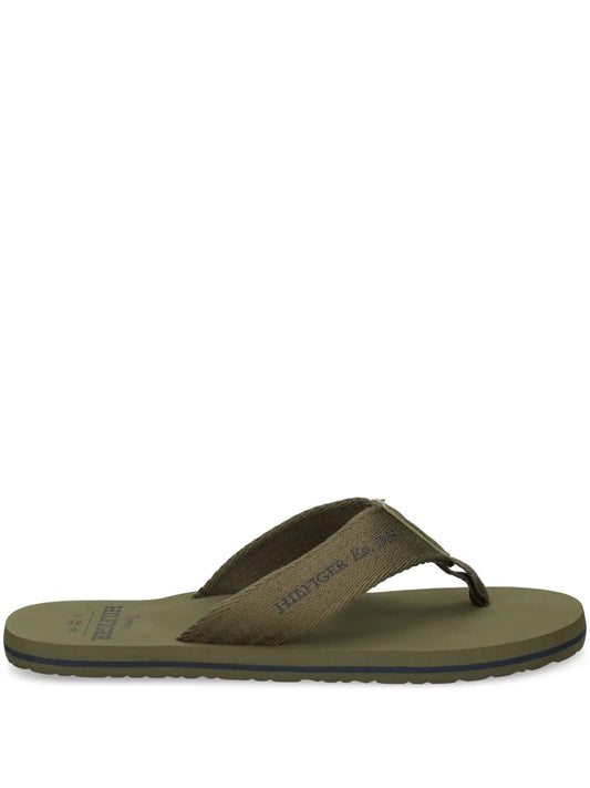 Tommy Hilfiger logo-print flip flops