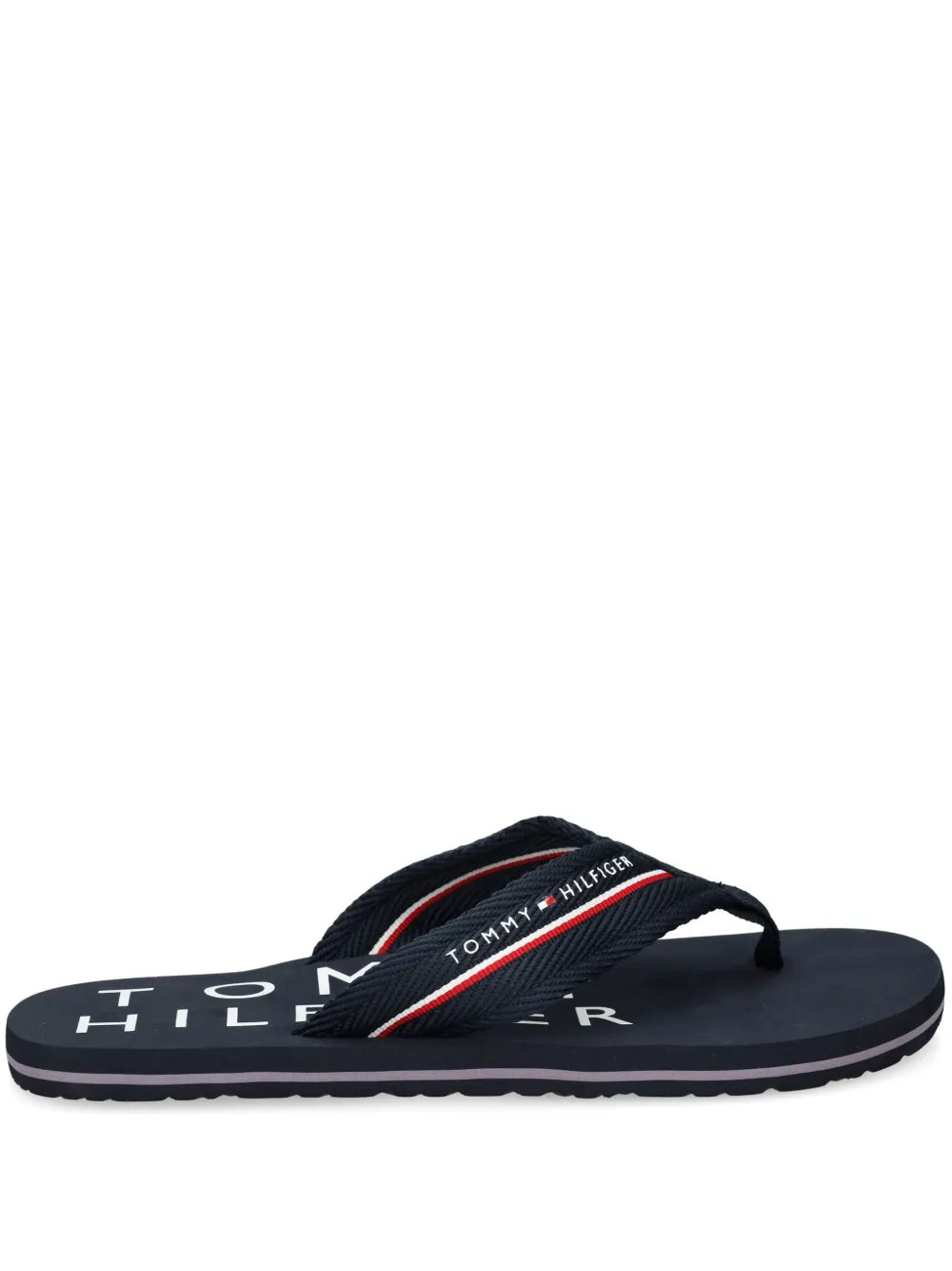 Tommy Hilfiger logo-print flip flops