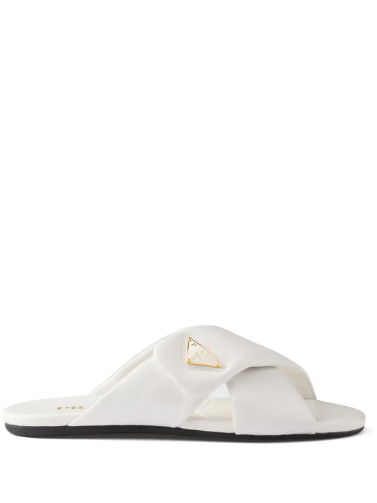 Prada padded nappa-leather slides