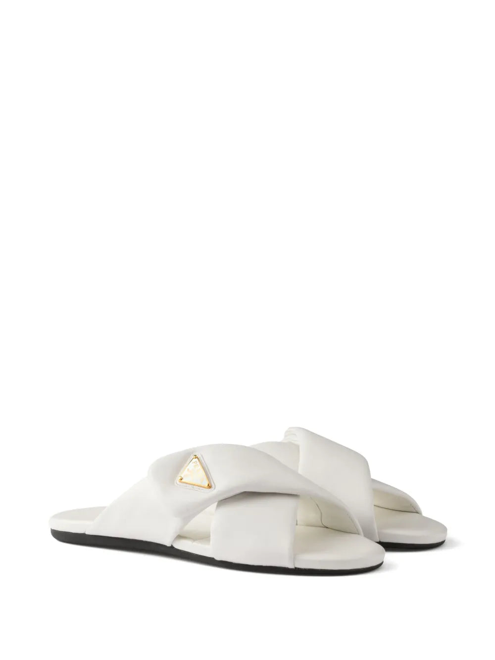 Prada padded nappa-leather slides