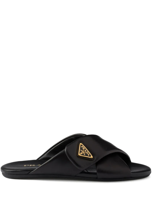 Prada Padded nappa leather slides