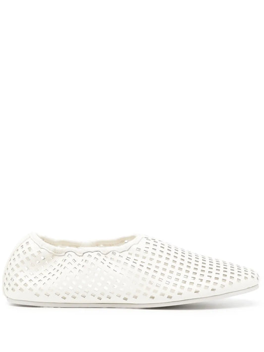 St. Agni perforated ballerina shoes