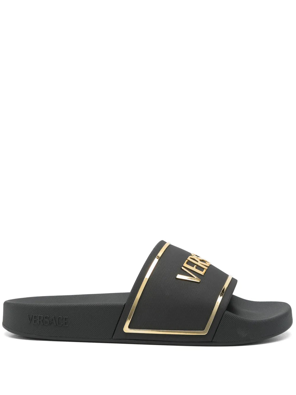 Versace embossed-logo slides