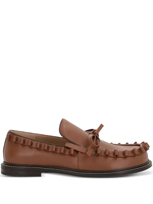 JW Anderson ruffled leather loafers