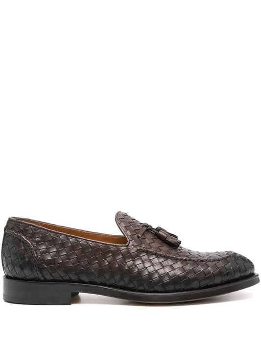 Doucal's interwoven leather loafers