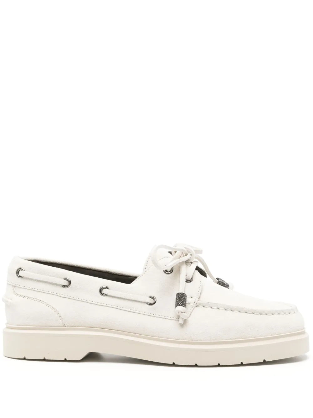 Brunello Cucinelli suede boat shoes 