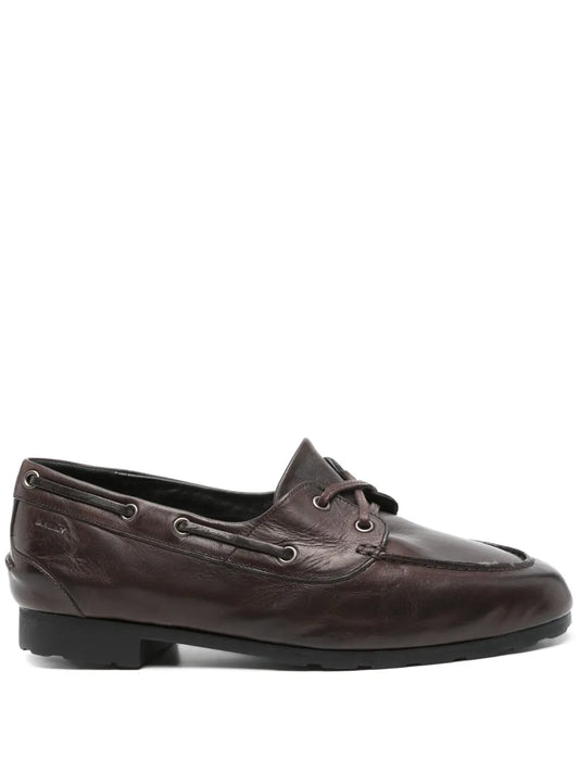 Bally leather boat shoes