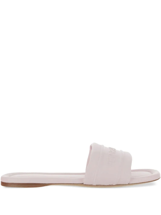 Ferragamo leather slides